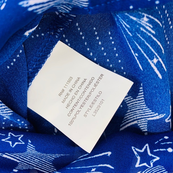 Cropped & Sheer Shooting Star Blouse - Picture 9 of 10